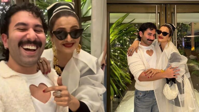 rekha-orry-heart-cutout-viral-reel-boney-kapoor-party