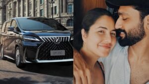 vicky-kaushal-katrina-kaif-lexus-lm350h-anniversary-baby-gift
